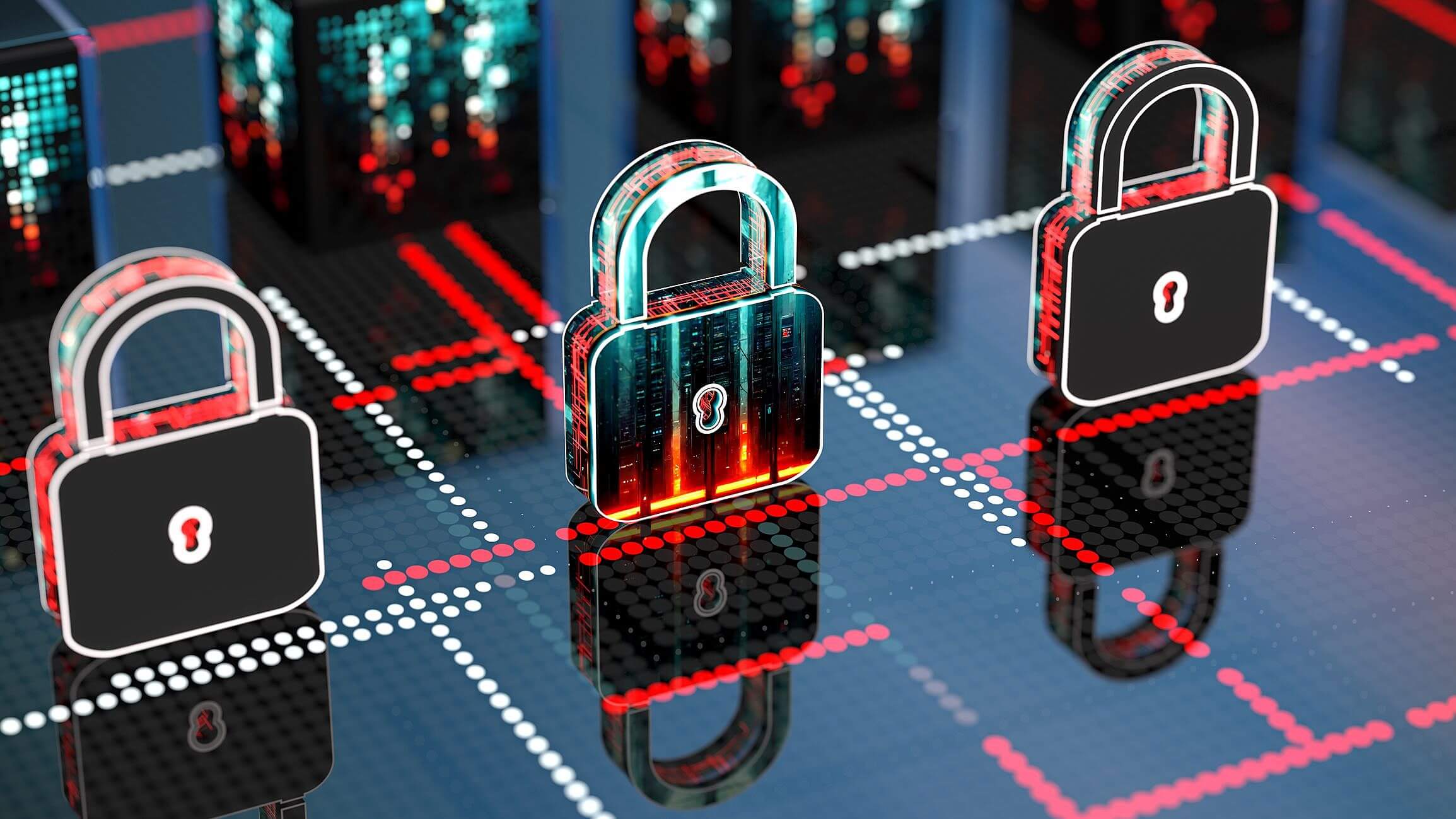 Especialista de TI implementando Firewall Empresarial proteção digital para PMEs em escritório corporativo.