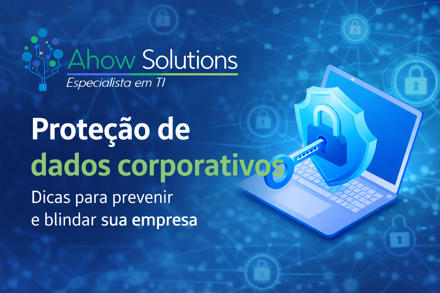 Profissional de TI configurando sistemas de proteção de dados corporativos em um servidor seguro.